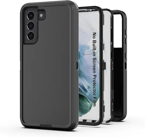 Vista 33 de Funda protectora resistente para Galaxy S23 5G, funda protectora resistente con [3 en 1] Cubierta de protección de goma resistente a prueba