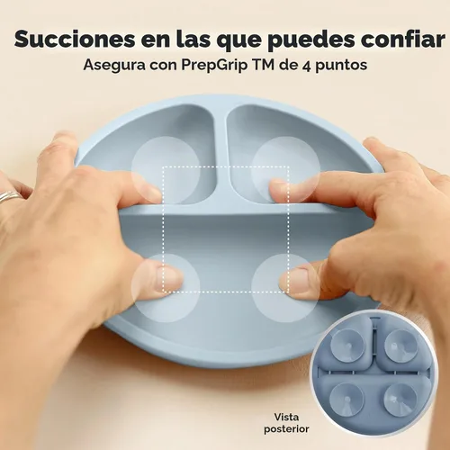 Vista 3 de KeaBabies - Placas de succión para bebé, niño, 3 unidades, silicona sin BPA Alps