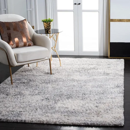 Vista 7 de SAFAVIEH Berber Shag Collection - Alfombra decorativa, 2 x 3 pies, color marfil y beige, no desprende pelusa y de fácil cuidado, 1.2 pulgadas