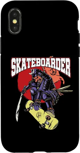 Vista 4 de iPhone 15 Skateboarding I Skater & Skateboard I Samurai Skateboarder Case