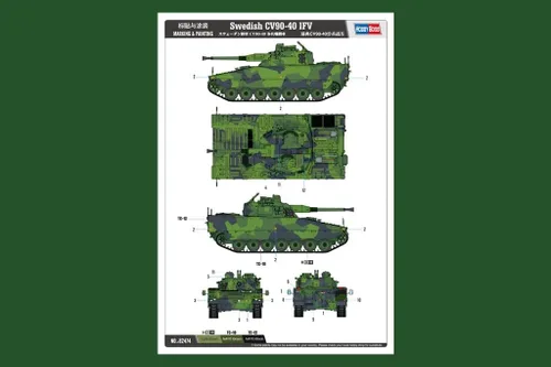 Vista 9 de Hobby Boss Kit de construcción de modelo de vehículo IFV CV90-40 sueco