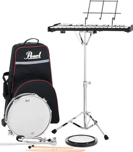 Vista 12 de Pearl Kit de percusión, con estuche de transporte estilo mochila de nailon con ruedas (PK200C)