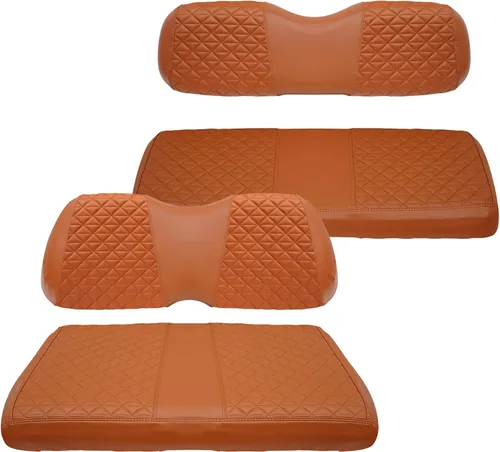 Vista 14 de XUANYUDG0769 Fundas de Asiento Delantero y Trasero para Carrito de Golf para EZGO TXT/RXV Club Car DS/Precedent Yamaha G29, Hechas de Vinilo