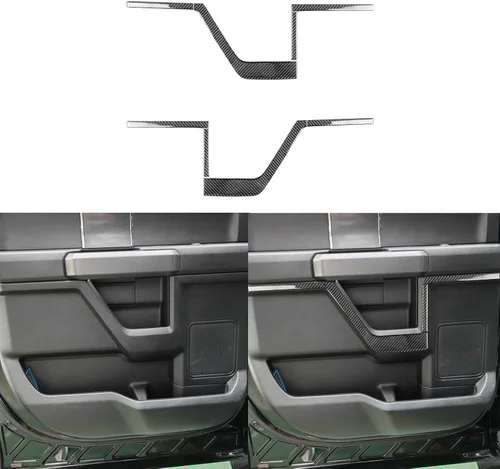 Vista 17 de Adhesivo de fibra de carbono para espejo retrovisor de automóvil, panel de poste triangular, adhesivo de pilar A, compatible con F150 SVT Raptor