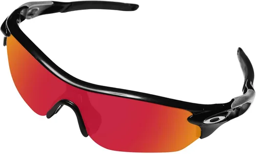 Vista 2 de BroLizard - Lente polarizada para gafas de sol Oakley RadarLock Edge OO9183, rojo