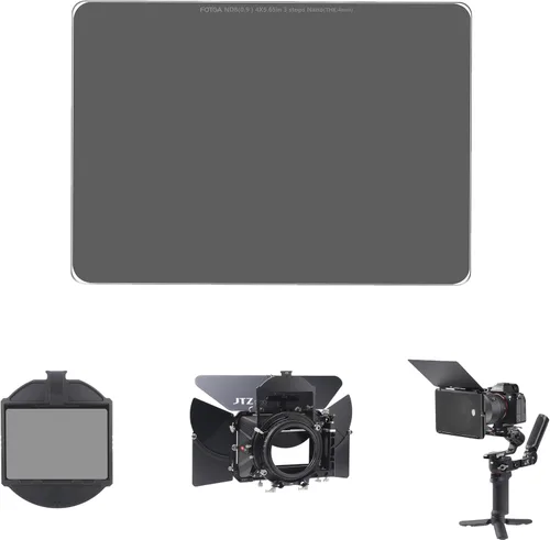 Vista 12 de Fotga Pro Glass Cine 4X5.65 ND2 0.3 Filtro de densidad neutra de vidrio 3 detiene MC Nano Recubrimiento 0.157 in de grosor para caja mate de 4x5.65