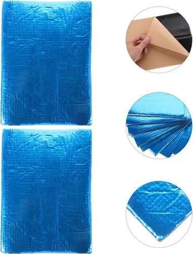 Vista 5 de PRETYZOOM 10 unids aislamiento autoadhesivo duradero amortiguamiento de sonido material escudo panel versátil para varios modelos fácil instalación