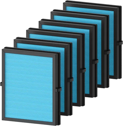 Vista 7 de Paquete de 2 filtros de aire MK04 de repuesto para purificador de aire Aroeve MK04/MG04JH - Filtro H13 HEPA verdadero 4 en 1 para polen, caspa