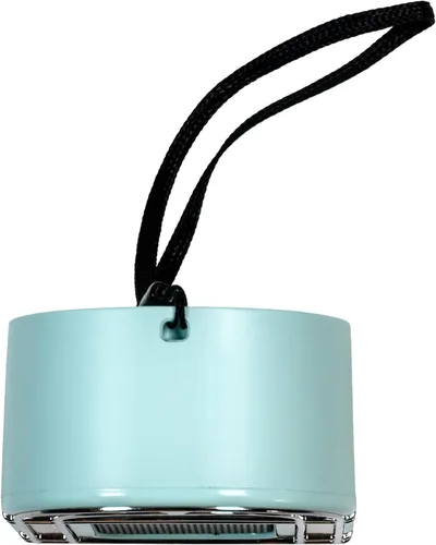 Vista 11 de Crosley CR3046A-AB Mini Jukebox Altavoz Bluetooth portátil con luces LED y micrófono, azul aguamarina