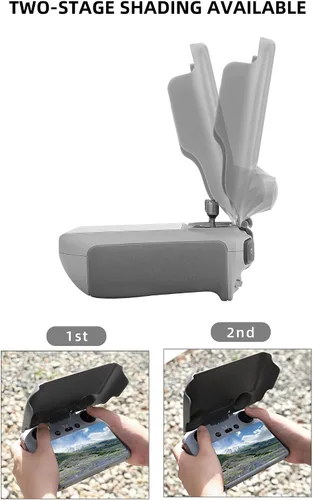 Vista 3 de Accesorios para drones Protector de pantalla de control remoto Parasol de lente para DJI RC