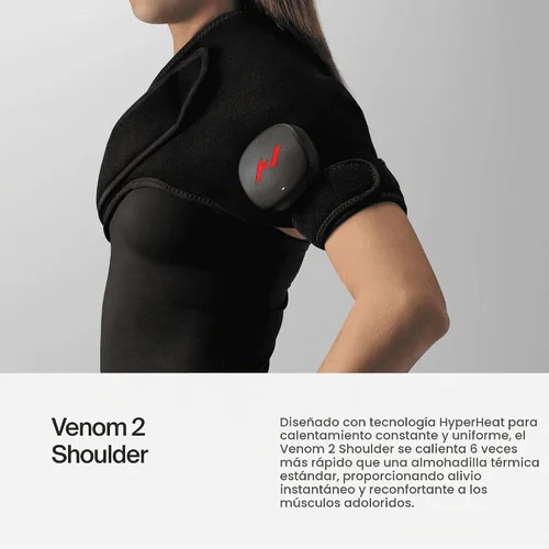 Vista 2 de Hyperice Venom 2 - Calor avanzado + envoltura de vibración (hombro izquierdo) - Aprobado por FSA o HSA