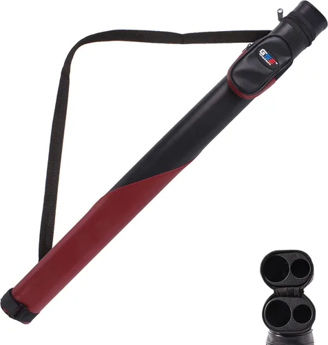 Vista 13 de GSE 1x1 Hard Billiard Pool Cue Case, Holds 1 Butt and 1 Shaft Negro