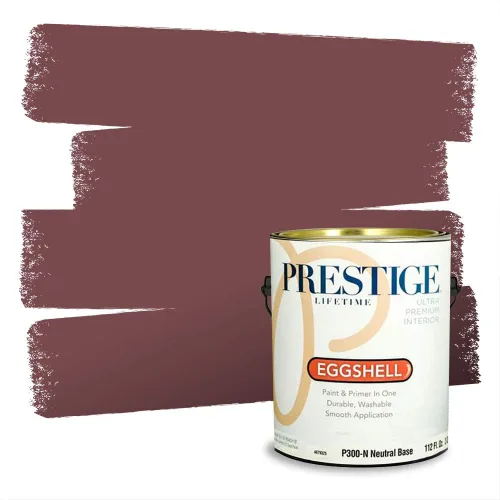 Vista 393 de Prestige Paints Pintura exterior e imprimación en uno, 1 galón, plano, coincidencia comparable de Valspar* Amber Rose*