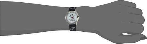 Vista 2 de Reloj de Mickey Mouse MK1006 de Disney, con esfera color blanco y pulsera negra
