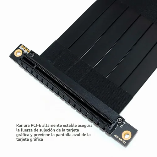 Vista 8 de PCI-E Cable de extensión pci Cable de extensión 16x pcie Riser (pcie Extender 90 grados 7.9 in)pcie Riser Cable