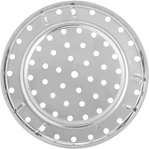Vista 10 de Bandeja de vapor, acero inoxidable 304, estante de cocina al vapor, cesta redonda con patas extraíbles (diámetro medio 9.4 in)