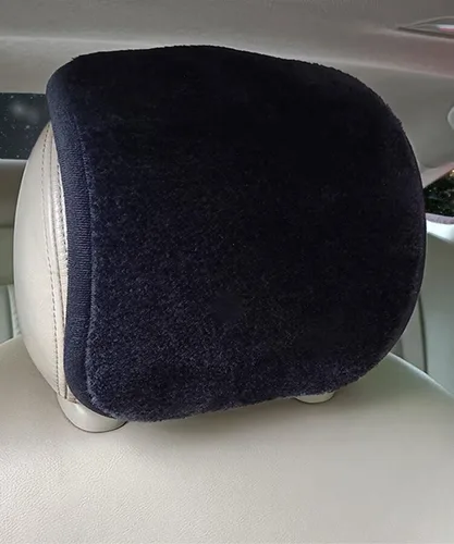 Vista 9 de Paquete de 2 fundas para reposacabezas de asiento de automóvil, flexible, transpirable, elástico, ajuste universal para todos los accesorios Beige