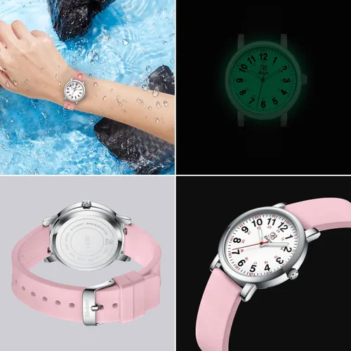 Vista 6 de Blekon Original Petite Nurse Watch for Medical Professionals and Students - Various Scrub Colors - Small Easy Read Dial, Military Time with Second