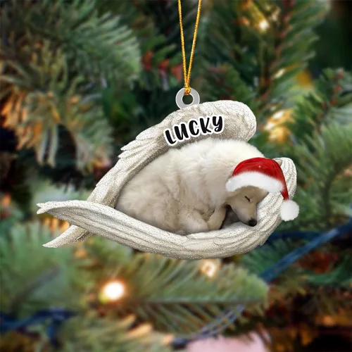 Vista 56 de Ángel durmiente de Afghan Hound para Navidad, adorno personalizado con el nombre del perro, adorno de Navidad personalizado para amantes de perros