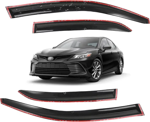Vista 162 de Viseras para ventanas para Mazda 3 Sedán 4 puertas 2004 2005 2006 2007 2008 2009 estilo JDM Mugen, deflector de viento, protector solar y de lluvia