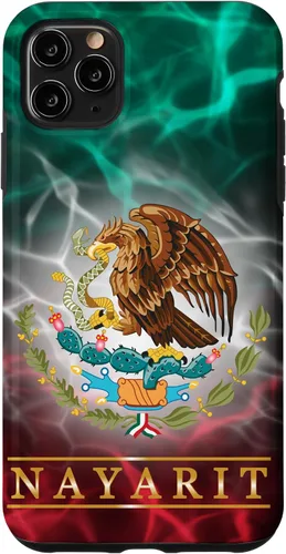 Vista 13 de Funda para iPhone 16 Nayarit con la bandera de México, funda orgullosa de las raíces mexicanas