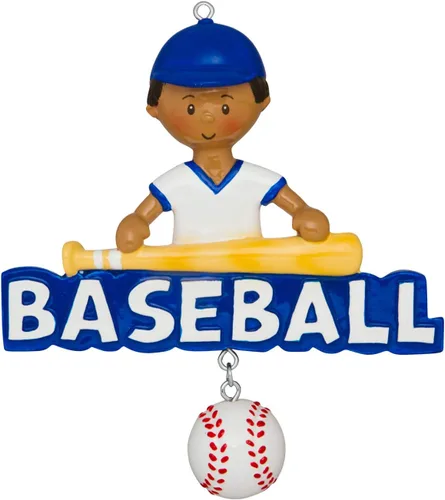 Vista 3 de Adorno de béisbol personalizado 2025 – Adornos de béisbol con letras para árbol de Navidad, decoraciones de fiesta de béisbol, regalos de béisbol