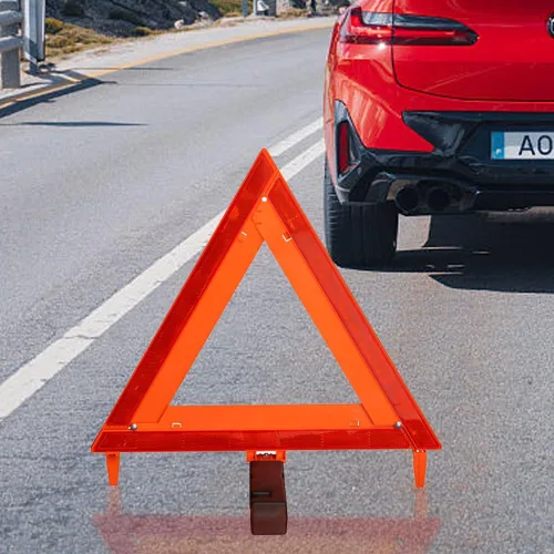 Vista 3 de Kit de triángulo reflectante de advertencia de seguridad vial, señal triangular de emergencia para carretera, aprobado por DOT, para camión, luces