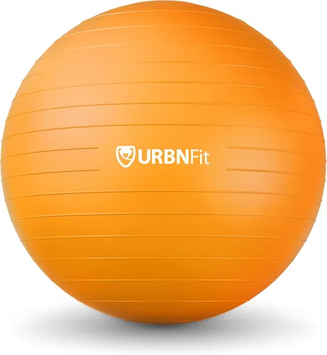 Vista 18 de URBNFit - Pelota de ejercicio, entrenamiento y yoga en varios tamaños, pelota para embarazo y estabilidad, antiestallido, incluye bomba de inflado