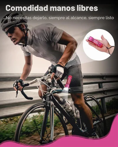Vista 7 de Everbrite linterna mini, linterna LED con 3 modos, incluye 3 pilas AAA, linterna pequeña resistente al agua para emergencias y campamento, rosa