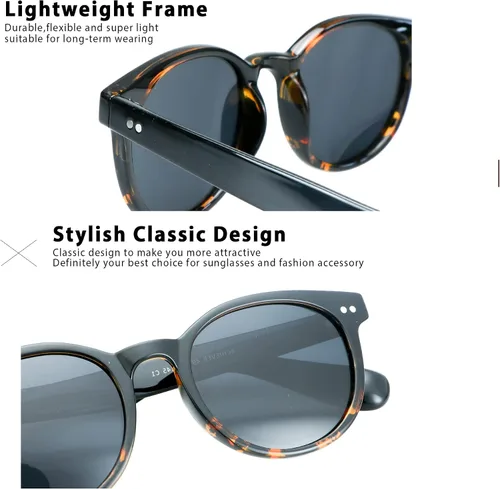 Vista 2 de YEIN 3 Pack Sunglasses for Men and Women, UV Protection Outdoor Glasses Vintage Square Full Frame