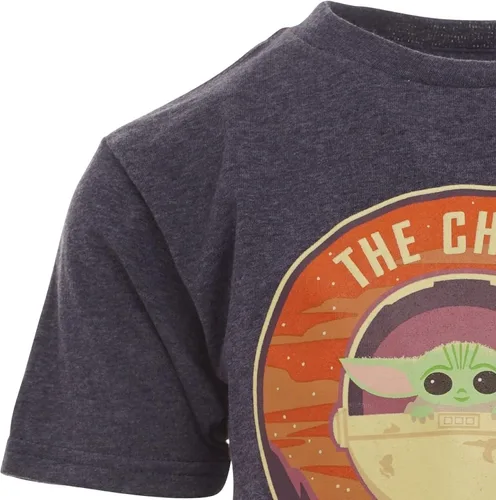 Vista 4 de STAR WARS The Mandalorian Baby Grogu - Paquete de 2 camisetas azulblanco, azul, blanco
