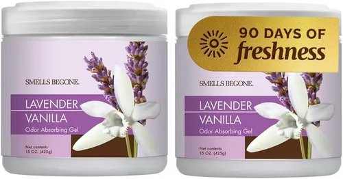 Vista 15 de SMELLS BEGONE Eliminador de olores de gel de 15 onzas – Absorbe y elimina los olores difíciles en áreas de mascotas, baños, sótanos, garaje
