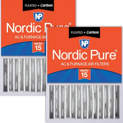 Vista 30 de Nordic Pure 16 x 20 x 5 (tamaño real: 15 7/8 x 19 5/8 x 4 3/8) Honeywell Filtros de aire de repuesto Merv 8 Plus Carbon 1 paquete