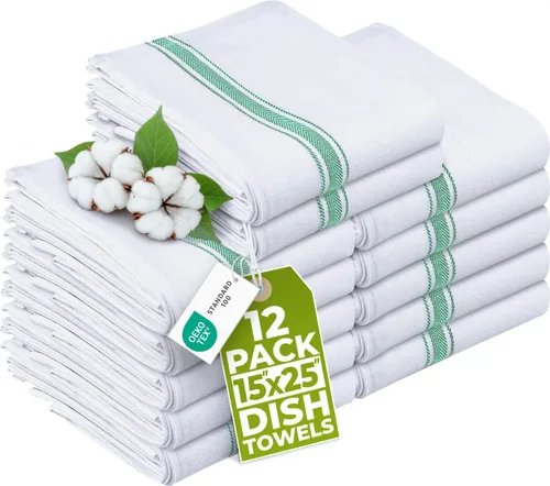 Vista 12 de Utopia Towels Paquete de 12 paños de cocina negros de 15 x 25 pulgadas, 100% algodón hilado en anillo