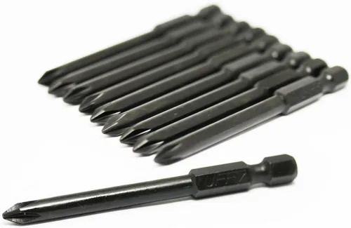 Vista 21 de UFFY - Insertar 1" pulgadas Phillips PH # 1 Power Impact Bit 10 pack 1/4 Hex