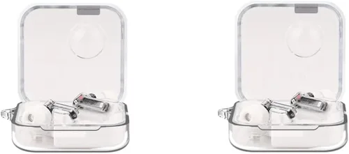 Vista 11 de DAYJOY - Juego de 2 fundas protectoras de silicona de goma suave compatible con auriculares TWS, funda protectora con llavero para nada de oreja (1)