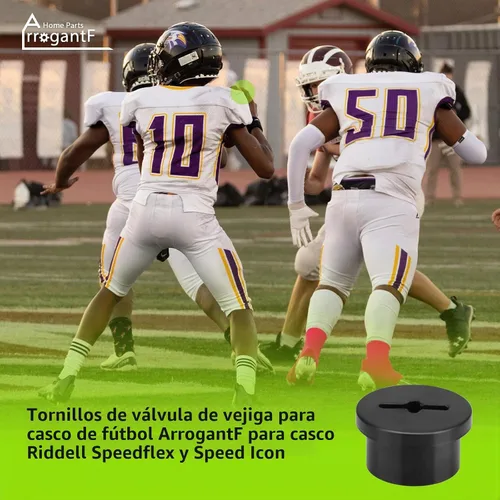 Vista 5 de Tornillos de válvula de vejiga de casco de fútbol para Riddell Speedflex y Speed Icon, 5 piezas de tapón de válvula de tornillo roscado de alto