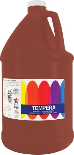 Vista 2 de PRO ART Pintura líquida al témpera, 1 galón, 128 fl. oz. (3.78 L), marrón