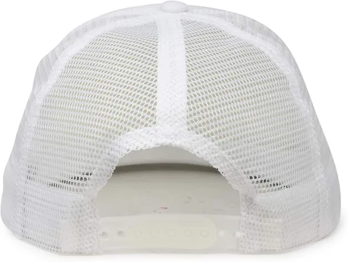 Vista 3 de DALIX Gorra de camionero con pico plano de malla trasera S M L Gorra ajustable Sólido Dos Tonos Snapback