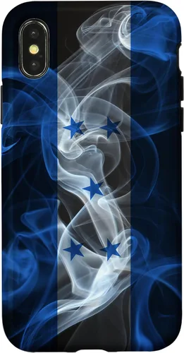 Vista 5 de iPhone 16 Smoky Honduras Flag - Funda de orgullo hondureño estilo humo