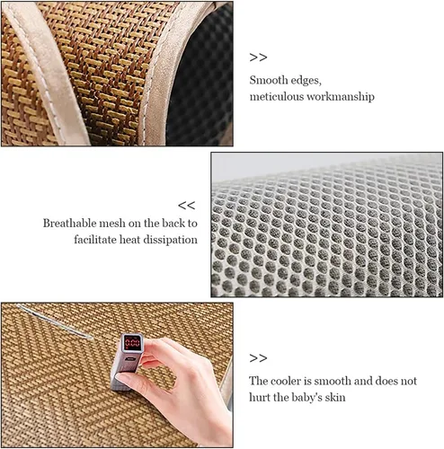Vista 4 de Cochecito universal Cool Seat Liner Summer Cooling Liner Pad Cómodo flujo de aire que absorbe la humedad 3D Cojín Mat para cochecito asiento