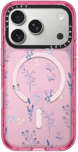 Vista 55 de CASETiFY Impact iPhone Air Case [Delgada/Compatible con Magsafe / 8.2 ft. Protección contra Caídas de Grado Militar 4X] - Lazos - Rosa Arcos