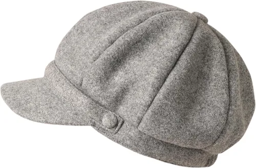 Vista 5 de MIRMARU Gorra clásica con visera para mujer, diseño de periódicos, con espalda elástica y cómoda Beige