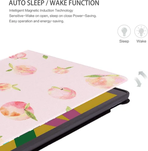 Vista 6 de Funda para iPad 9Th/8Th/7Th Generation para iPad 10.2 de 10.2 pulgadas, múltiples ángulos de visión con apagado automático y encendido para niños