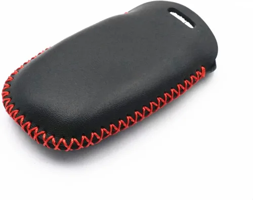 Vista 5 de Funda de cuero inteligente con 4 botones para llavero remoto para Kia K3 K6 Optima Cerato Forte Sorento Rio Rio5 Rondo Carens (negro)