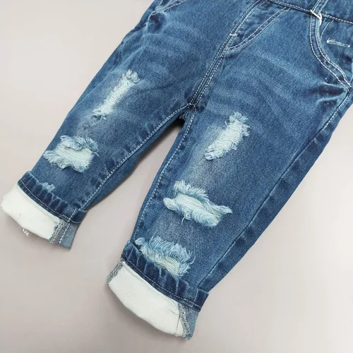Vista 11 de Conjunto de pantalones de jean para bebés y niños pequeños