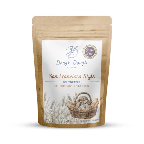 Vista 6 de Cultivo de masa madre deshidratada San Francisco para pan artesanal, activación de 24 horas, kit fácil para principiantes, paquete básico de masa