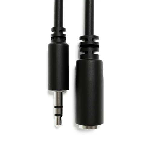 Vista 2 de Cables de extensión AUX de audio - Mini Jack estéreo TRS 0.138 in 1/8" [niquelado macho a hembra 60 cm - 23.62"]