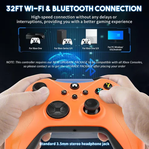 Vista 2 de Need to Upgrade Wireless Controller for Xbox, 2 Pack Game Controllers for Xbox One, Xbox Series XS, Xbox One XS, iOS, Android Windows PC Gamepad