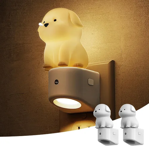 Vista 19 de L LOHAS LED Luz nocturna enchufable para niños, lindo pato, cambio